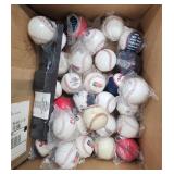 Box Full of Cleveland Indians Baseballs