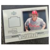 2001 UD Scott Rolen Game Used Jersey