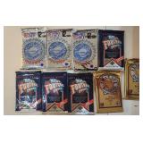 Lot of 9 Sealed 1990s NFL & MLB Card Packs