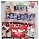 1992 Classic MLB Game NIB & MLB Monopoly Game