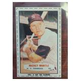 1963 Bazooka Mickey Mantle Hand Cut Baseball Card