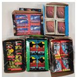 5 Non Sports VTG Wax Pack Boxes Robo Cop & More
