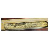VTG Cleveland Indians NIB Heavy Hitter Carved Bat
