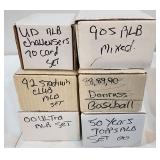 6 Unsearched 80s-90s MLB Sets & Mixed Sleeves