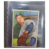 1952 BOWMAN #70 CARL ERSKINE BROOKLYN DODGERS