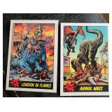 1988 Topps Dinosaurs Attack! #24 & #34 Cards