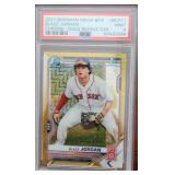 2021 Bowman Chrome Blaze Jordan PSA 9 Gold Refract