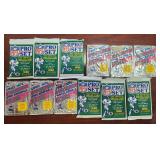 Lot of 12 Sealed 1990s NFL Card Packs