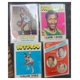 Lot Of 4 Early 70s Basketball Cards Elvin Hayes &
