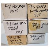 Lot of 6 Unsearched 90s MLB Sleeves & Sets