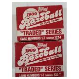 Two 1989 Topps Traded Series MLB Factory Sets