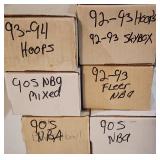 Six Unsearched Sleeves & Sets 90s NBA