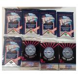 Lot of 8 1991 NFL Sealed Packs UD & Pro Set