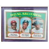 1972 Topps Hank Aaron & W Stargell #87 Card
