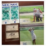 5 MLB & Golf Autographs