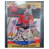 1990 Pro Set Patrick Roy #399 Signed Auto HOF