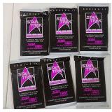 Six 1991 Sealed Star Trek Wax Packs Series 2