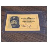 Willie Stargell Signed Postcard HOF No COA