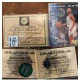 1990s NBA Limited Edition Card Sets (4) w/ COAs