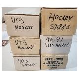 Lot of 6 Unsearched Sleeves VTG Hockey/Nas Car
