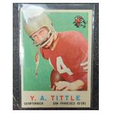 1959 Topps YA Tittle Football Card