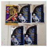 Lot of 5 VTG 90s Sealed Hockey Card Packs