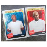 Two 2019 Fleer Haynes Michael Jordan Cards