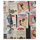 LG Clev Indians Buttons/Coins/Sealed Card Set