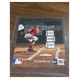 Signed Joey Votto Magazine Ad Auto No COA