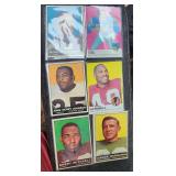 Lot of 11 1950s-60s Football Cards