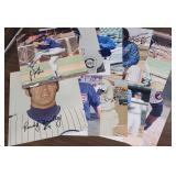 Lot of 10 Chicago Cubs Legends Signed Photos HOF