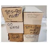 6 Unsearched Sleeves 80s-00s NFL/Wnba/MLB/Hockey