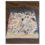Willie Mays Signed Magazine Cutout No COA