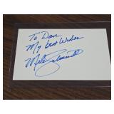 Mike Schmidt Signed Index Card Postcard No COA
