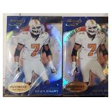 2x Sealed 2000 Quantum Leaf NFL Rookie Update Sets