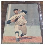 Sandy Koufax Early Signed Magazine Cutout No COA