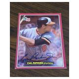1984 Donruss Jumbo Cal Ripken Jr. Signed Card Auto