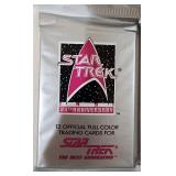 7 Sealed 1991 Star Trek Wax Packs