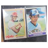 Two 1970s George Foster & Paul Molitor Cards