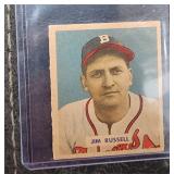 1949 Bowman Baseball Jim Russell Card