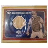 2001 UD Johnny Bench Game Used Bat Relic Reds