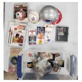 LG Lot Of Browns Pins/Sealed Balls/Pats Mini Helme