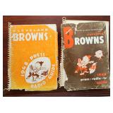 Two 1948-49 Cleveland Browns Radio Guides