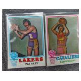 Two 1973-74 Topps Pat Riley & Lenny Wilkins Cards