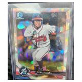 2018 Bowman Chrome Ronald Acuna Jr BCP1 Mega Refra