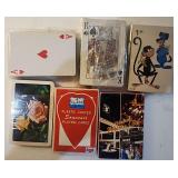 6 Vintage Sealed Playing Card Decks Mixed Lot