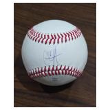 CC Sabathia Signed Baseball HOF with COA Sticker