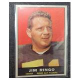 1961 Topps #44 Jim Ringo Football Card