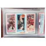 1980 Topps Larry Bird Rebounding Leader PSA 7
