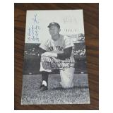 1955 Signed Postcard Whitey Ford HOF Yankee No COA